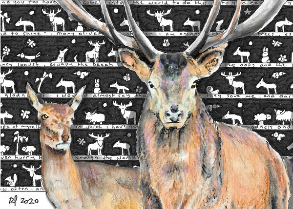 Stag ACEO Print - The Tiny Art Co