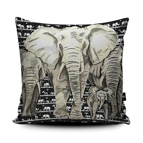 Elephant Cushion - The Tiny Art Co