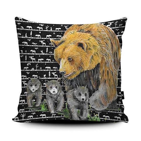 Grizzly Bear Cushion - The Tiny Art Co