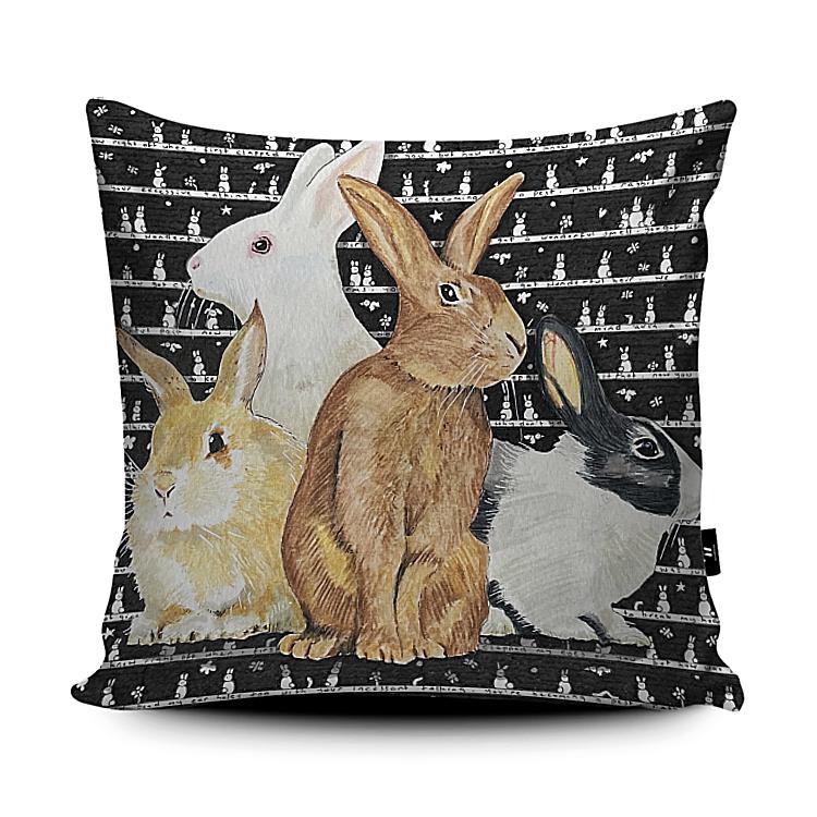 Rabbits Cushion