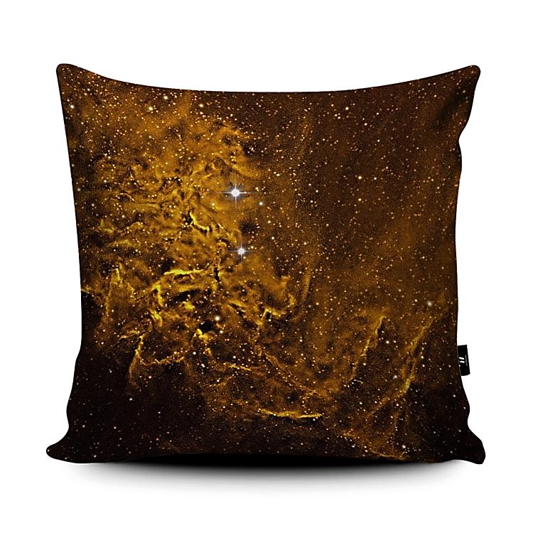 Space Cushion - Flaming Gold Star
