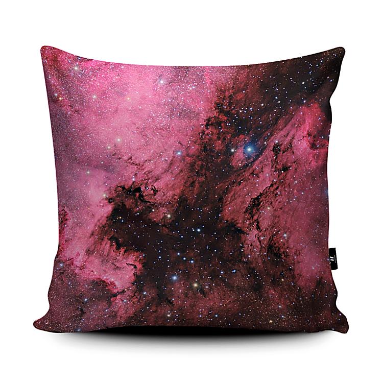 Space Cushion Pink Nebula