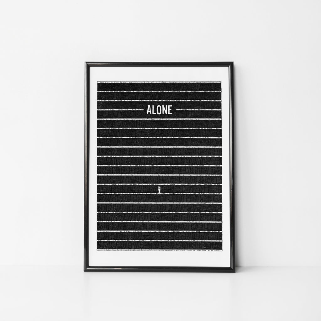 Alone Standard Print - The Tiny Art Co