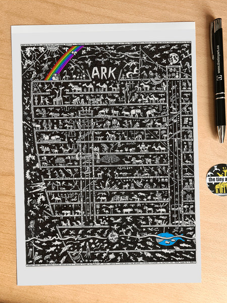 Noah's Ark Standard Print - The Tiny Art Co