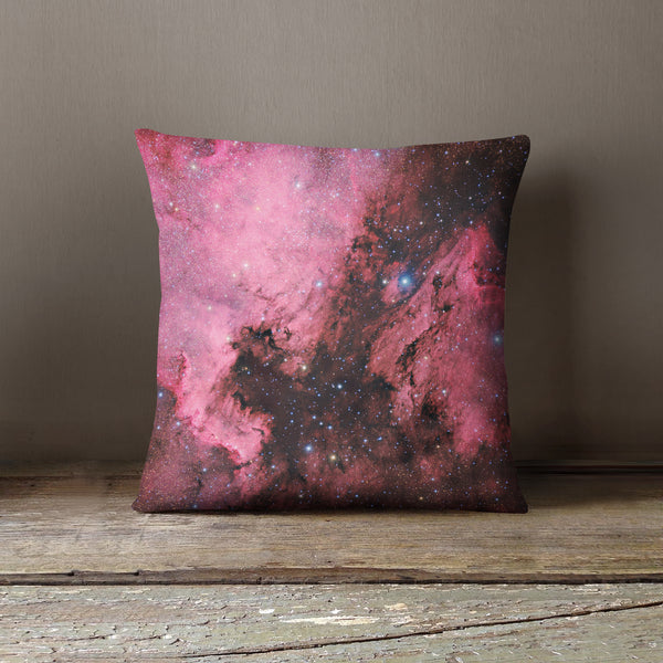 Space Cushion Pink Nebula