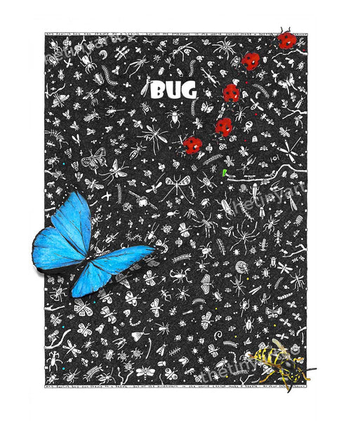 Bug Art Print - The Tiny Art Co