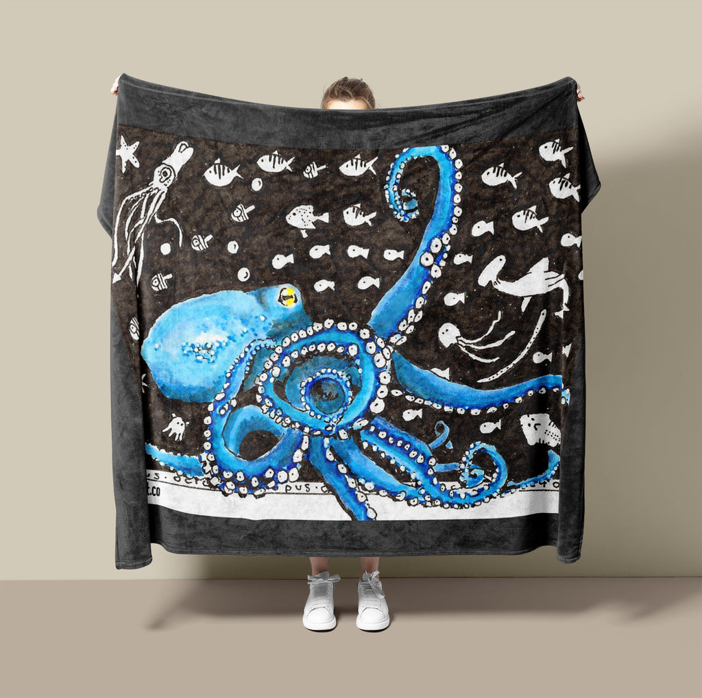 Octopus Fleece Blanket