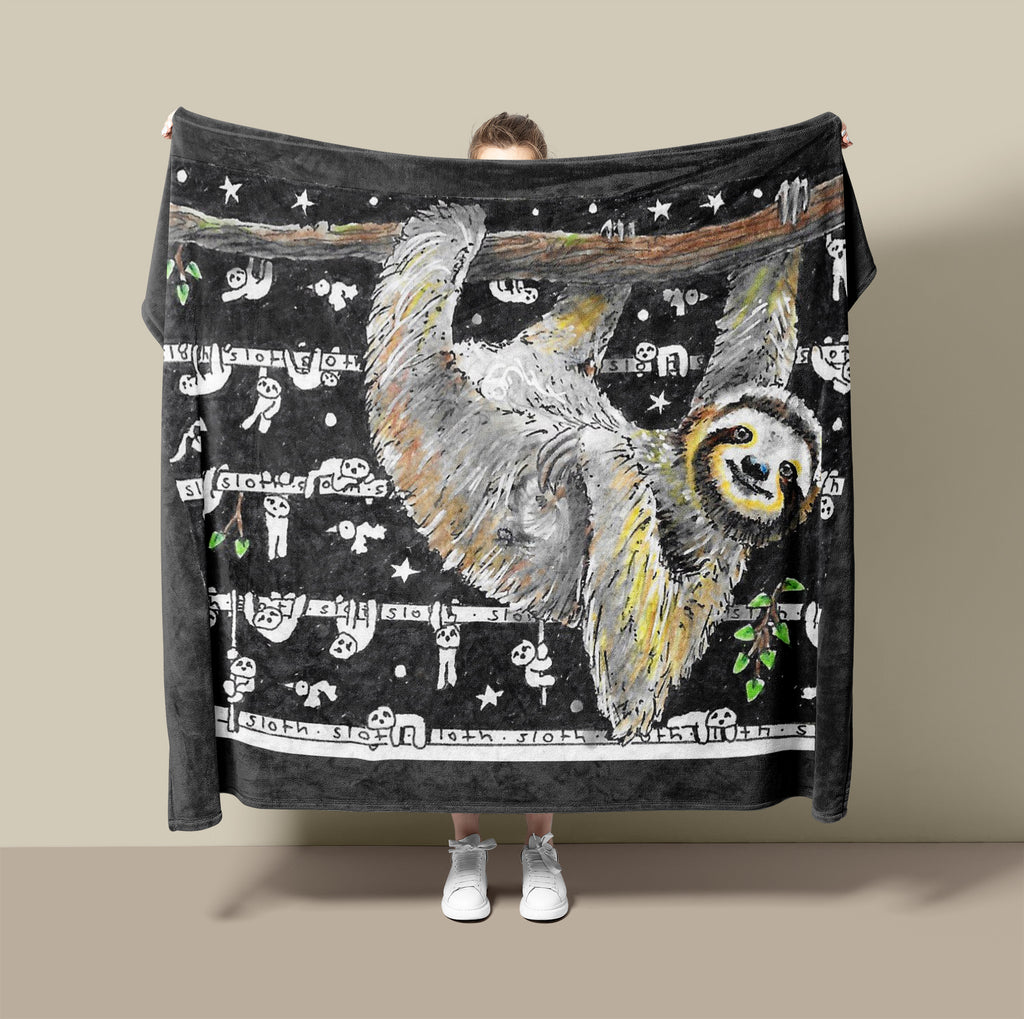 Sloth Fleece Blanket