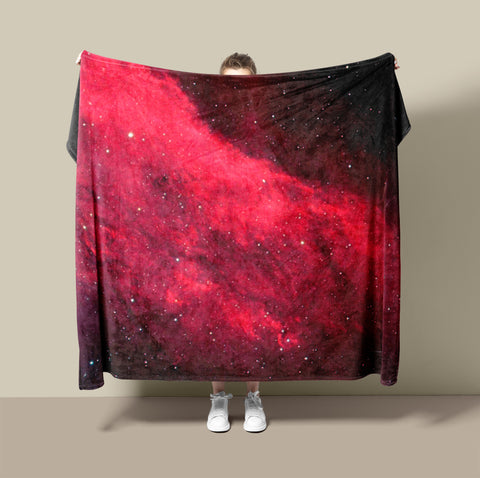 Space Blanket - Red California Nebula - The Tiny Art Co