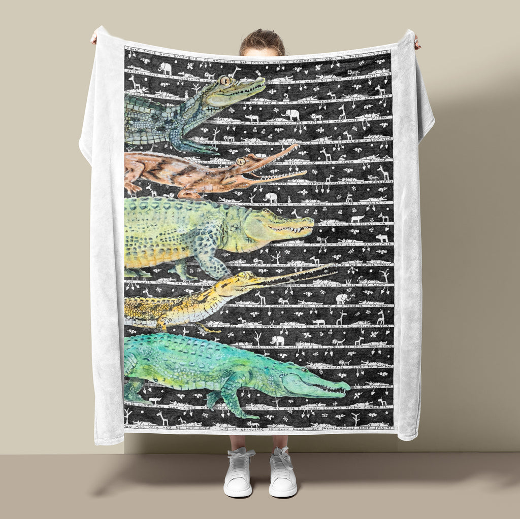 Crocodile Fleece Blanket