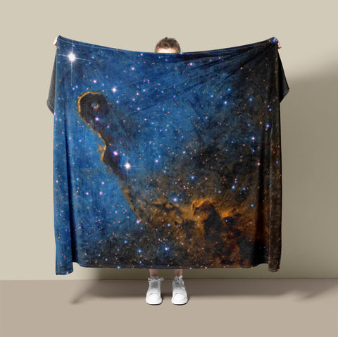 Space Blanket - Blue Elephant