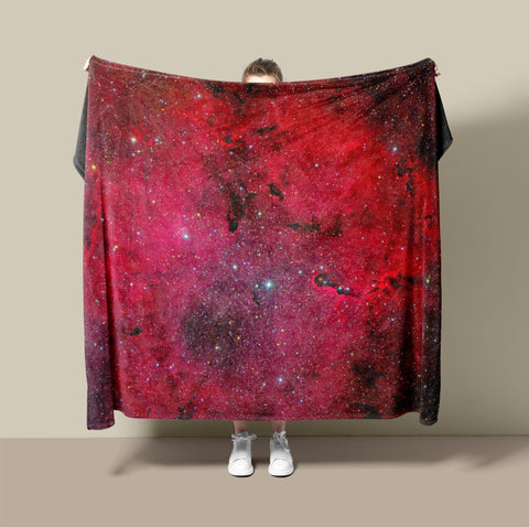 Space Blanket - Red Elephant - The Tiny Art Co