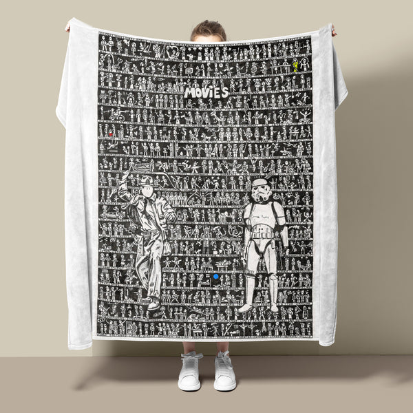 Movies Fleece Blanket - The Tiny Art Co