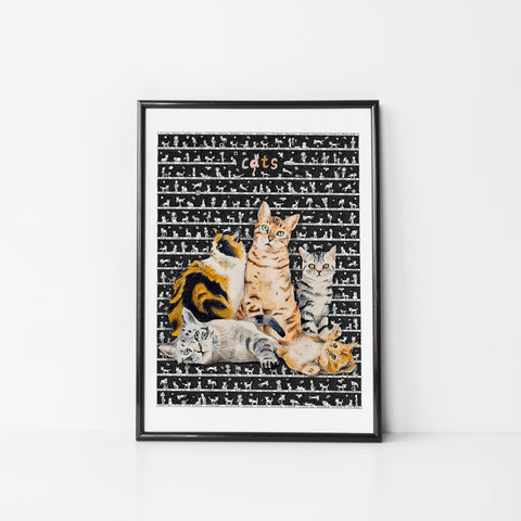 Cats Standard Print - The Tiny Art Co