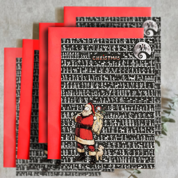 5 Pack Christmas Cards - The Tiny Art Co