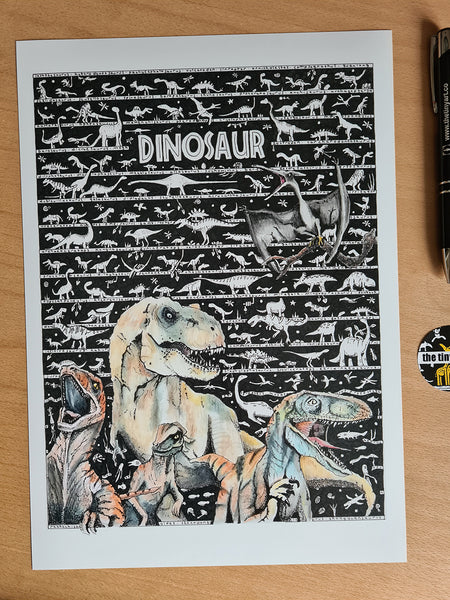 Dinosaur 1 Standard Print - The Tiny Art Co