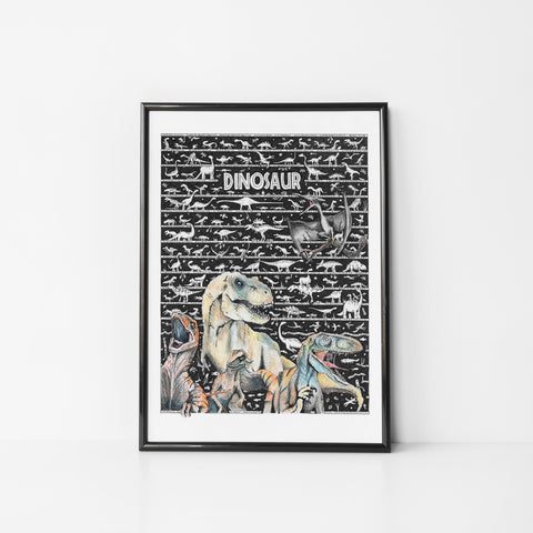 Dinosaur 1 Standard Print - The Tiny Art Co