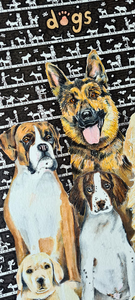 Dogs Art Print - The Tiny Art Co