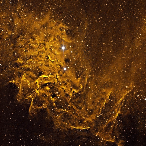 Space Blanket - Flaming Star Nebula Gold