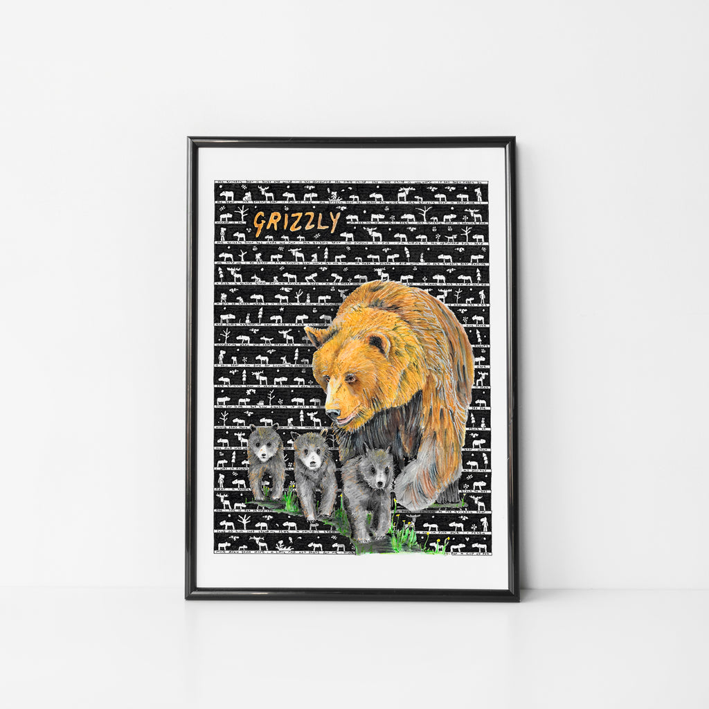 Grizzly Standard Print - The Tiny Art Co