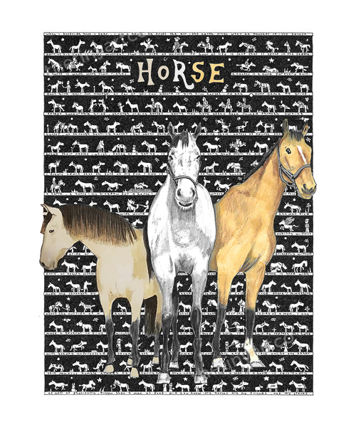 Horse Art Print - The Tiny Art Co