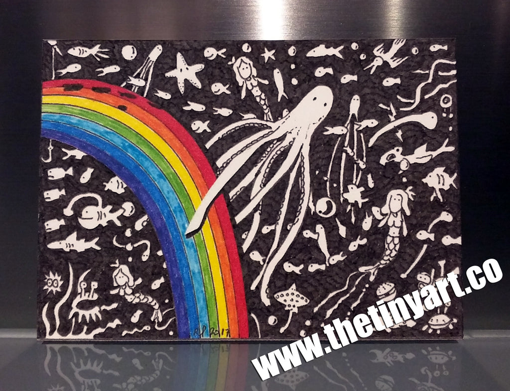 Mermaids and Rainbows ACEO Print - The Tiny Art Co
