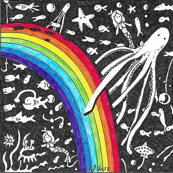 Mermaids and Rainbows ACEO Print - The Tiny Art Co