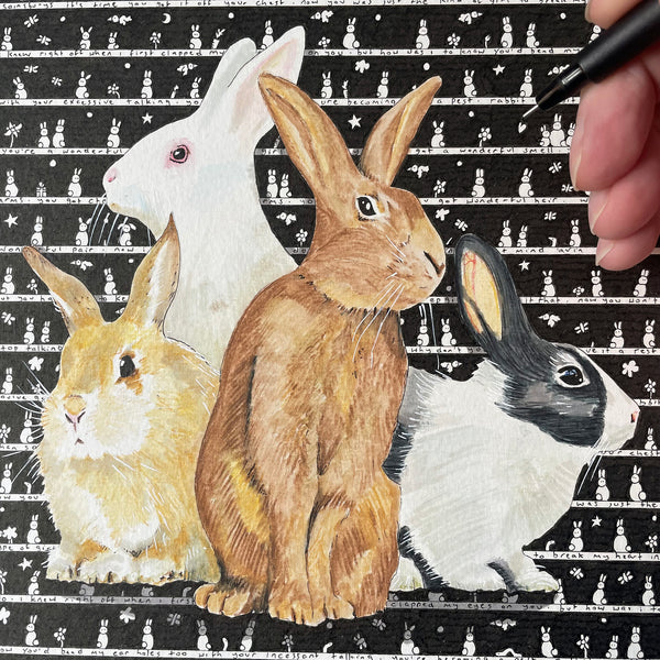 Rabbits Original Art