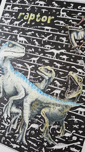 Raptor Art Print - The Tiny Art Co