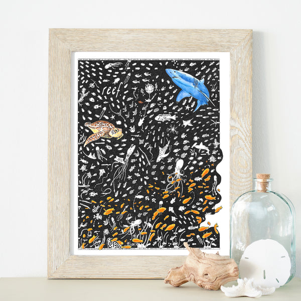 Coral Reef Fine Art Print - The Tiny Art Co