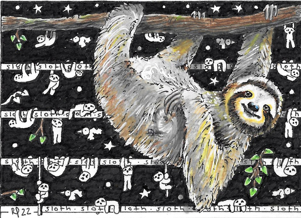 Sloth ACEO Print