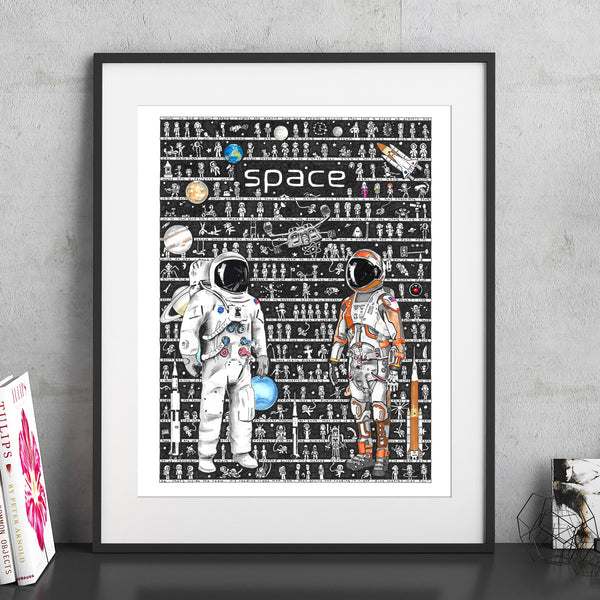 Space Fine Art Print - The Tiny Art Co