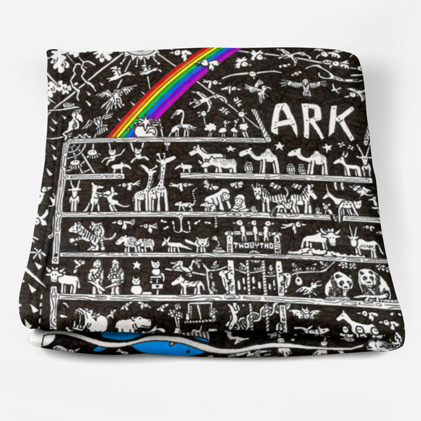 Noah's Ark Fleece Blanket - The Tiny Art Co